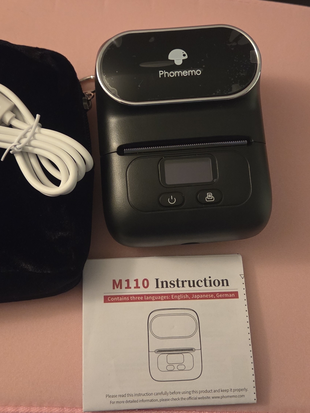 Phomemo M110 Portable Thermal Printer - Black